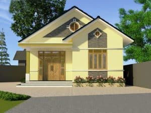 mau nha cap 4 dep 13 Mẫu nhà cấp 4 đẹp 13