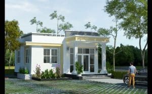 mau nha cap 4 dep 15 Mẫu nhà cấp 4 đẹp 15