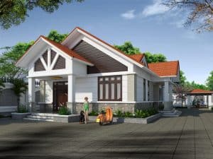 mau nha cap 4 dep 16 Mẫu nhà cấp 4 đẹp 16