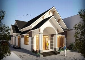 mau nha cap 4 dep 6 Mẫu nhà cấp 4 đẹp 6