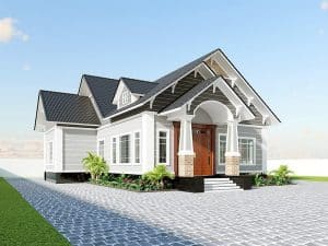 mau nha cap 4 dep 7 Mẫu nhà cấp 4 đẹp 7