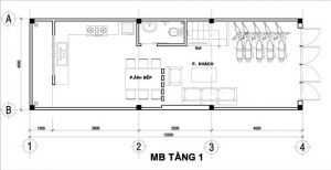 thiet ke nha pho 3 tang 1 tum 13 Mẫu thiết kế nhà phố 3 tầng 1 tum 13