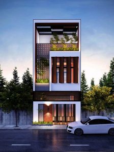 thiet ke nha pho 4x11m 9 thiết kế nhà phố 4x11m 9