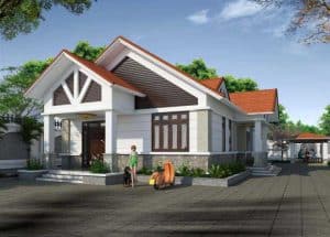 thiết kế nhà cấp 4 3 phòng ngủ 22