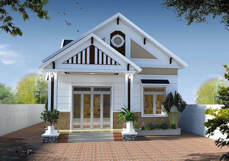 thiết kế nhà cấp 4 3 phòng ngủ 23