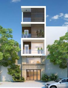 thiết kế nhà phố mặt tiền 8m 53