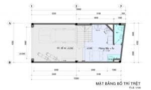 Mau thiet ke nha pho co tang lung 5 Mẫu thiết kế nhà phố có tầng lửng 5