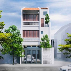 thiết kế nhà phố mặt tiền 8m 28