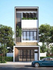 thiết kế nhà phố mặt tiền 8m 27