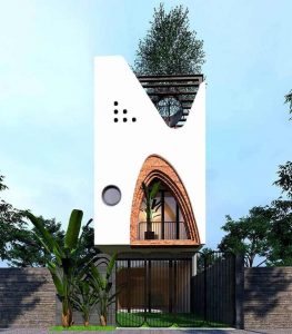 thiết kế nhà phố mặt tiền 8m 25