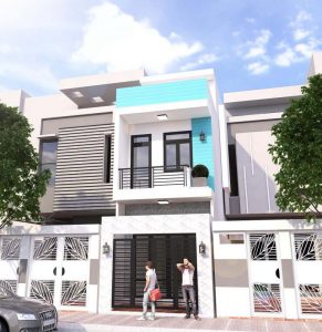 thiet ke nha pho 2 tang 21 thiết kế nhà phố 2 tầng 21
