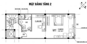 Bản vẻ nhà phố 5 tầng