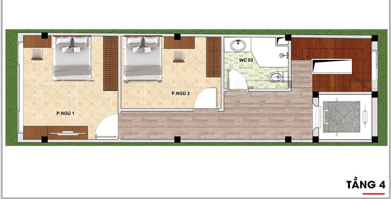 thiet ke nha pho 7 tang 3 thiết kế nhà phố 7 tầng 3