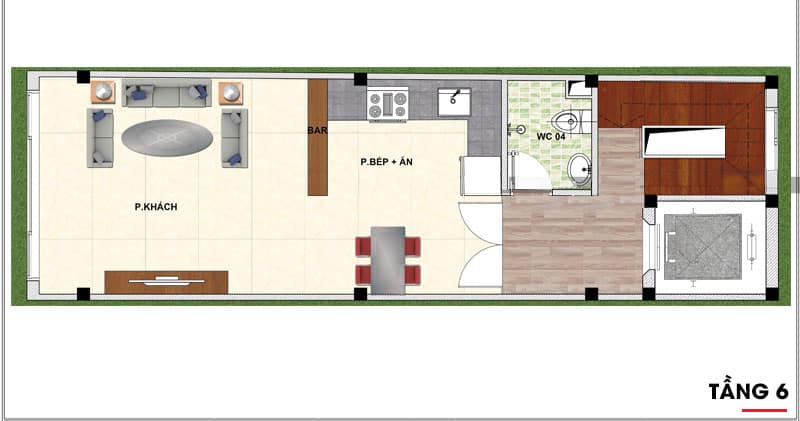 thiet ke nha pho 7 tang 5 thiết kế nhà phố 7 tầng 5