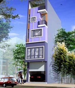 thiết kế nhà phố mặt tiền 8m 3