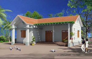 mau thiet ke nha cap 4 chi phi thap 2 Mẫu thiết kế nhà cấp 4 mái thái giá rẻ 100 triệu