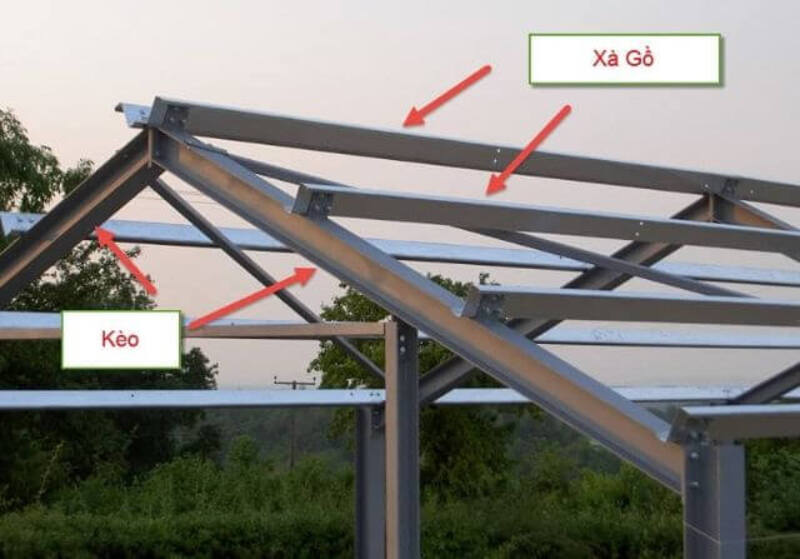 khoảng cách xà gồ cho mái tôn