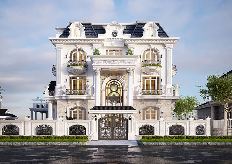 Biệt thự cao tầng tân cổ điển mang giá trị thẩm mỹ cao