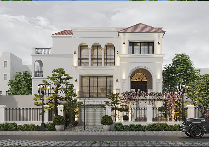 biệt thự tân cổ điển 3 tầng 11