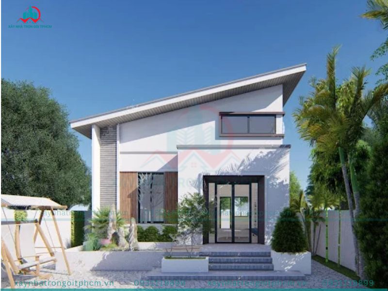 Nhà cấp 4 mái lệch