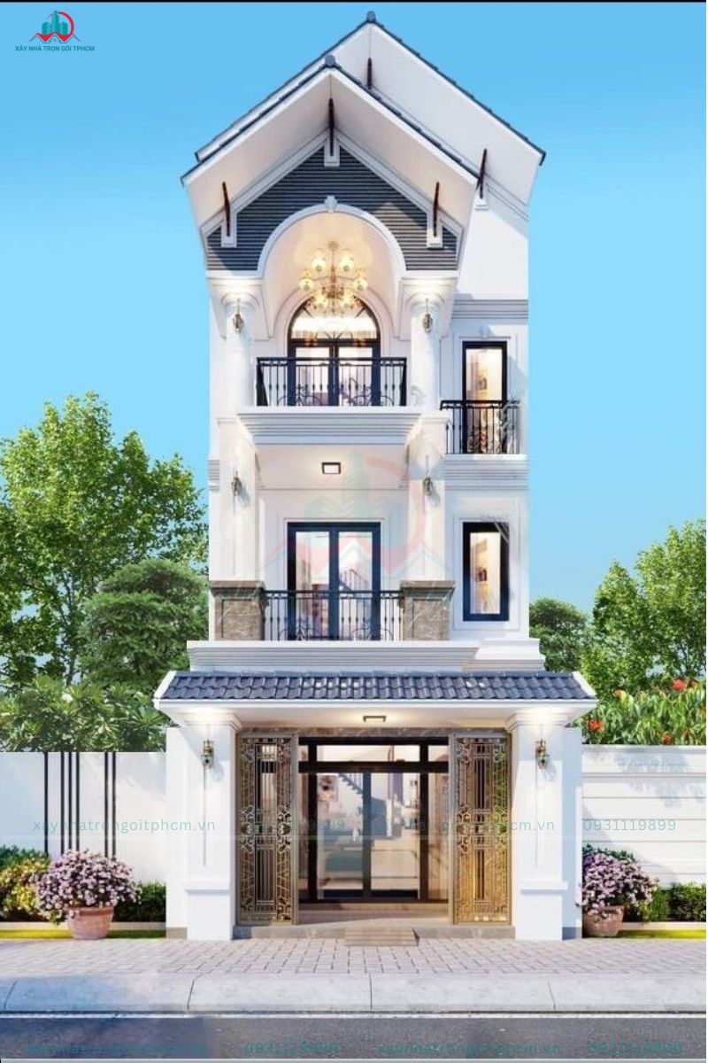 mẫu thiết kế với mặt tiền 5m 3