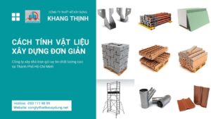 Cách tính vật liệu xây dựng đơn giản, sát thực tế nhất