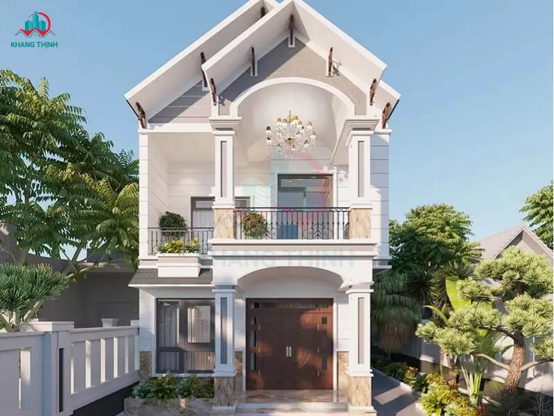 Mẫu nhà 1 trệt 1 lầu 5x15m