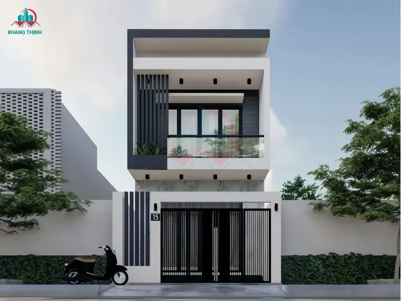 Mẫu nhà 1 trệt 1 lầu 5x15m
