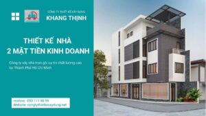 Mẫu thiết kế nhà 2 mặt tiền kinh doanh