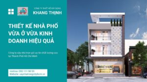 Thiết kế nhà phố vừa ở vừa kinh doanh