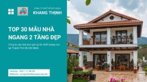 TOP 30 mẫu nhà ngang 2 tầng đẹp, rộng rãi, hiện đại