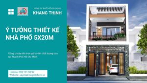 Ý tưởng thiết kế nhà phố 5x20m