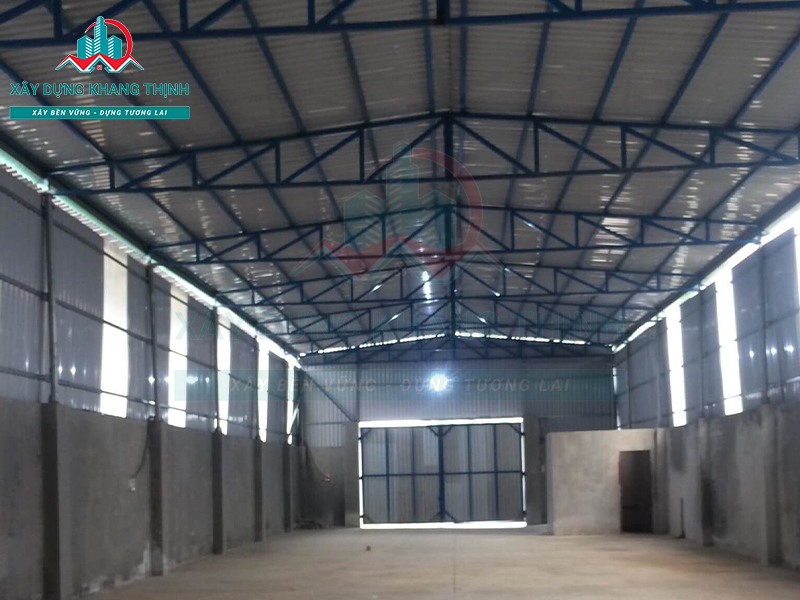 Mẫu nhà xưởng nhỏ 600m2