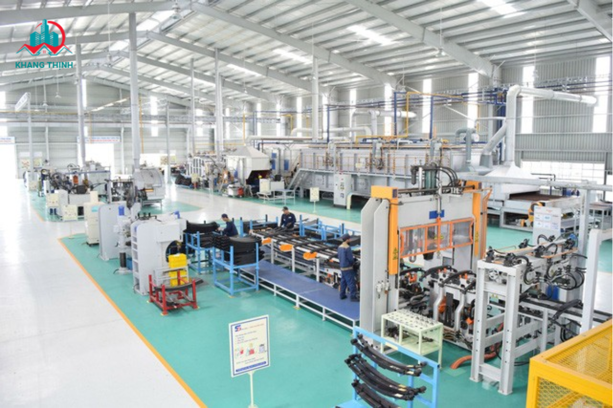 Mẫu nhà xưởng với dây chuyền công nghiệp hóa Mẫu nhà xưởng với dây chuyền công nghiệp hóa