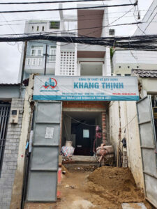 Mặt tiền dự án nhà phố liền kề do Khang Thịnh thi công