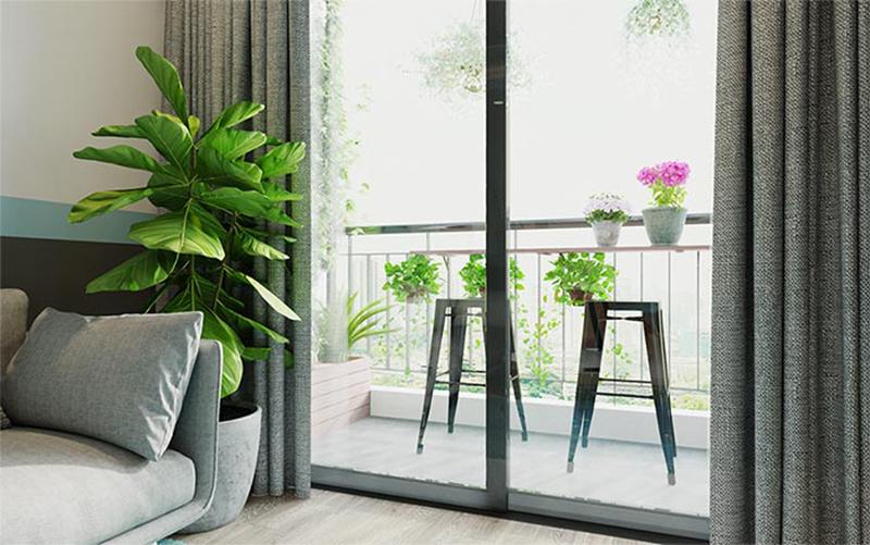 Liên kết hệ thực tự từ trong phòng đến ngoài ban công để tạo nên một tổng thể cảnh quan hòa hợp nhất | Nguồn ảnh: Internet Liên kết hệ thực tự từ trong phòng đến ngoài ban công để tạo nên một tổng thể cảnh quan hòa hợp nhất | Nguồn ảnh: Internet