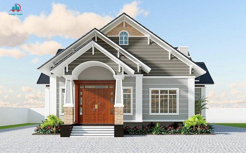 Mẫu Thiết Kế Nhà Cấp 4 Ngang 8m Có 3 Phòng Ngủ Đẹp