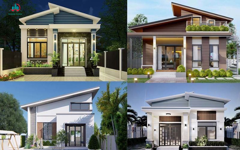 Phối cảnh thiết kế nhà cấp 4 diện tích 8x14m