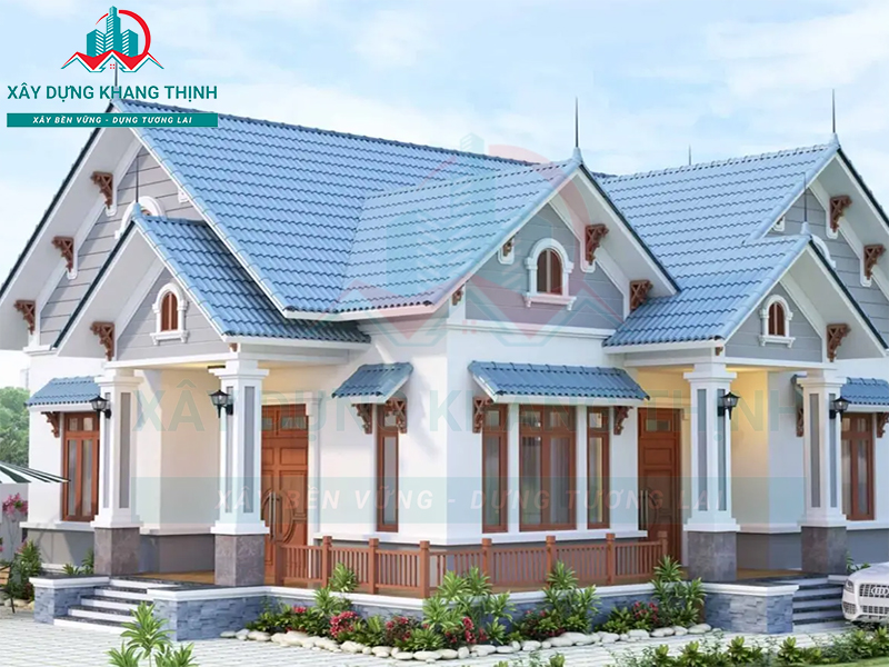 Nhà cấp 4 2 phòng ngủ: mẫu 6