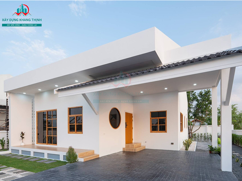 Nhà cấp 4 2 phòng ngủ: mẫu 9