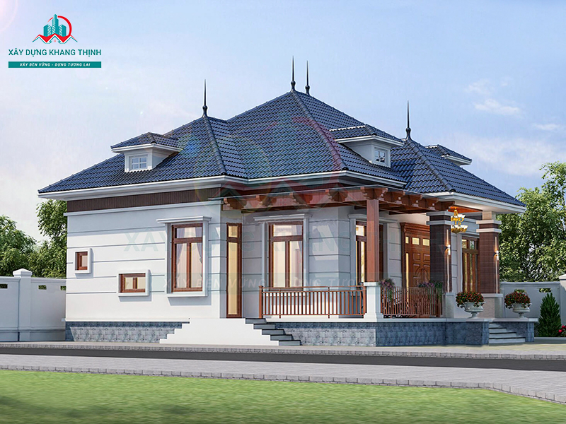 Nhà cấp 4 2 phòng ngủ: mẫu 7