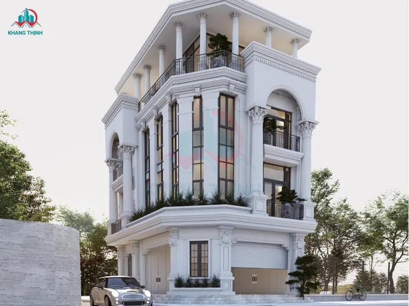 Mẫu nhà 2 mặt tiền tân cổ điển 2