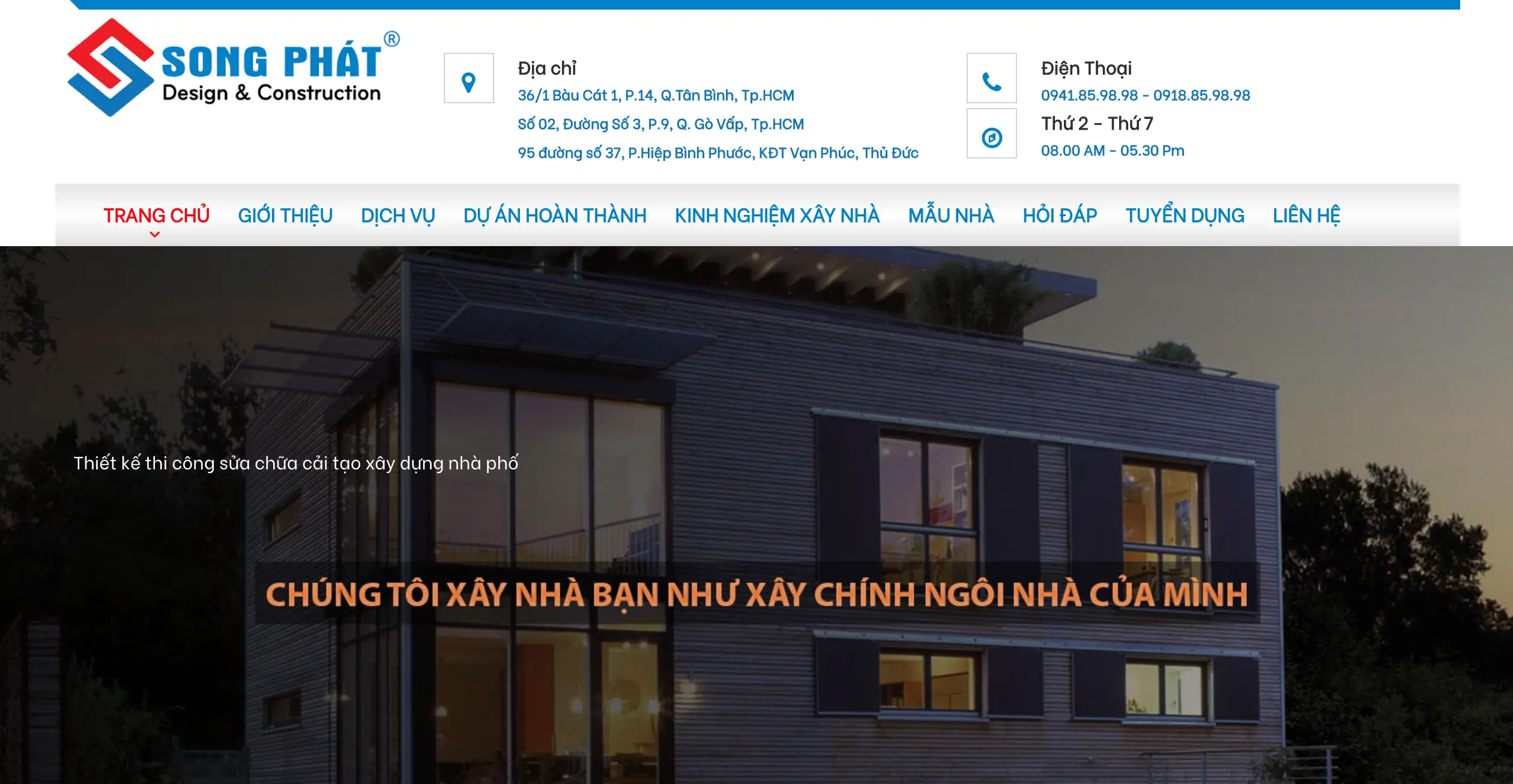 Công Ty Cổ Phần Kiến Trúc Xây Dựng Song Phát
