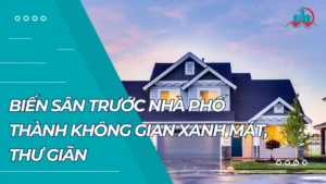 thiết kế sân trước nhà phố