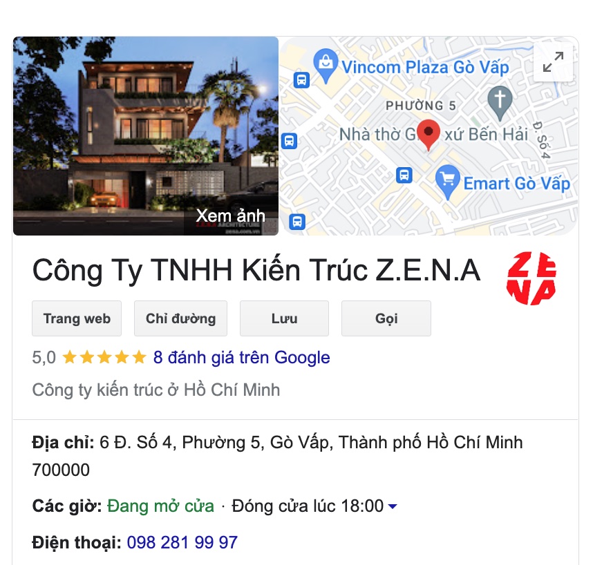 Công ty TNHH Kiến Trúc ZENA