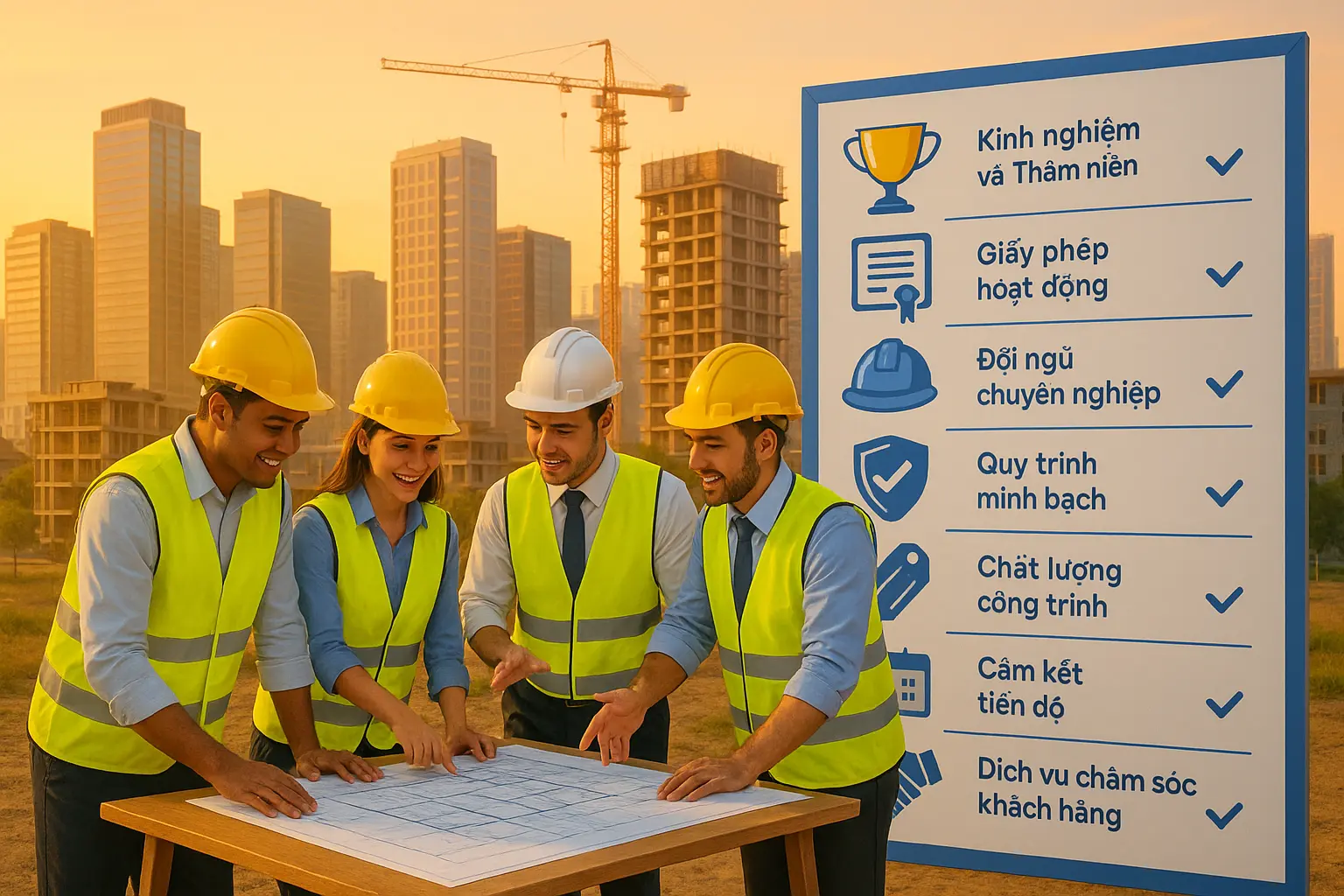Tiêu chí đánh giá một công ty xây dựng uy tín tại Thủ Đức